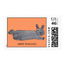 Sad Bunny Stamp