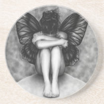Sad Butterfly Girl Coaster