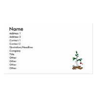 Sad Christmas Tree Business Card Template