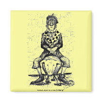 Sad clown magnet by vitaliy Sad clown magnet