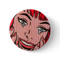 Sad Comic Pinback Buttons