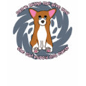 Sad Dog Eyes Pembroke Welsh Corgi Dark TeeShirt by MenagerieMayhem Sad Dog Eyes Pembroke Welsh Corgi Dark TeeShirt