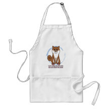 Sad Dog Eyes Shiba Inu Apron