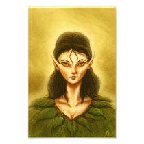 sad elf fantasy portrait photo print