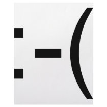 Sad Emoticon! geek products! letterhead