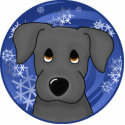 Sad Eyes Black Lab Holiday Ornament photo sculptures by MenagerieMayhem Sad Eyes Black Lab Holiday Ornament photo sculptures