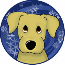 Sad Eyes Yellow Lab Holiday Ornament photo sculptures by MenagerieMayhem Sad Eyes Yellow Lab Holiday Ornament photo sculptures