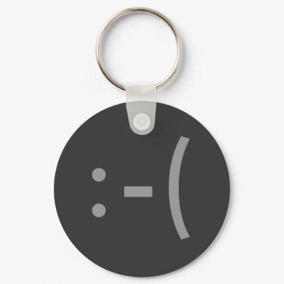 Sad Face Keychain by marquita575