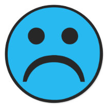 Sad face stickers