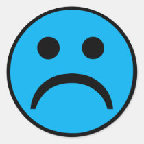 Sad face stickers