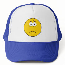 Sad Frowning Smiley Face hats by doonidesigns Sad Frowning Smiley Face hats
