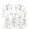 Sad Girls V-Neck t-shirts by shichkok Sad Girls V-Neck t-shirts