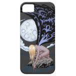 Sad Gothic Fairy in the Moonlight by Al Rio iPhone 5 Case