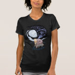 Sad Gothic Fairy in the Moonlight by Al Rio Tshirts