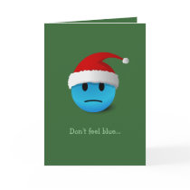 Sad / Happy Face Christmas card