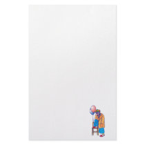 Sad Hobo Clown Custom Stationery