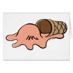 Sad Ice Cream Greeting Cards