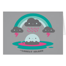 Sad Island 2 Greeting Card