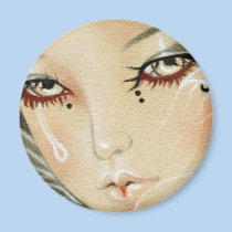 Sad Jester Teardrop Magnet magnets