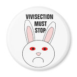 Sad Lab Rabbit Magnet