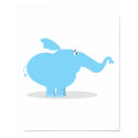 sad little blue elephant posters by doonidesignsanimals sad little blue elephant posters
