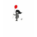 Sad Little Girl With the Red Balloon t-shirts by LittleMissNutty Sad Little Girl With the Red Balloon t-shirts