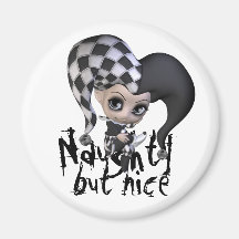 Sad Little Jester Fridge Magnet