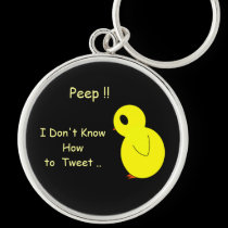 Sad Little Peep I Don't Tweet Key Chain keychains