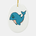 sad little whale christmas ornaments