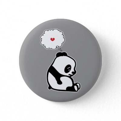 Sad Panda Pinback Buttons