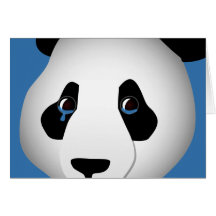 Sad Panda Greeting Card