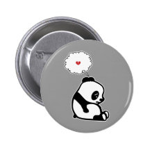 Sad Panda Pinback Buttons