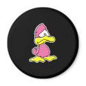 sad pink duck magnets