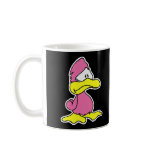 sad pink duck mug