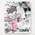Sad Pink Lillte Bunny mousepad