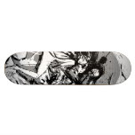 sad princess custom skateboard