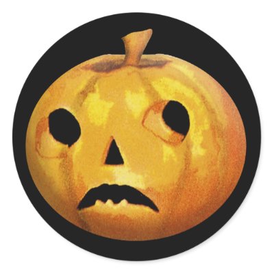 Sad Pumpkin Face