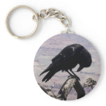 Sad Raven Keychain