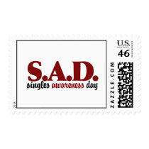 SAD Singles Awareness Day Stamp