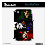 Sad skeleton decal for the iPhone 2G