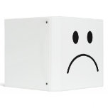 Sad smiley vinyl binders