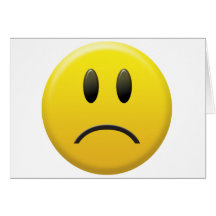 Sad Smiley Face Card