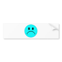 Sad Smiley Face Happy Smile Expression Smilie bumper stickers