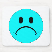 Sad Smiley Face Happy Smile Expression Smilie Mouse Pad