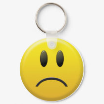 Sad Smiley Face keychains