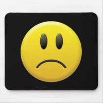 Sad Smiley Face mousepads