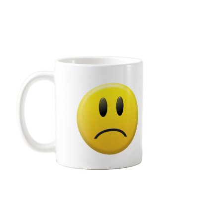 Sad Smiley Face Mugs by starwolf