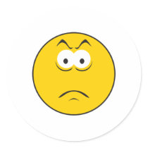 Sad Smiley Face stickers