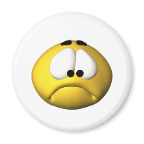 sad smiley magnets