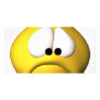 sad smiley photo card